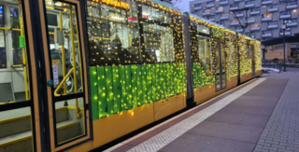 świąteczny tramwaj